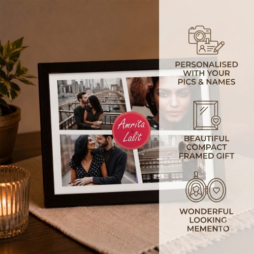 Couples Personalised Glass Frame Couples Personalised Glass Frame