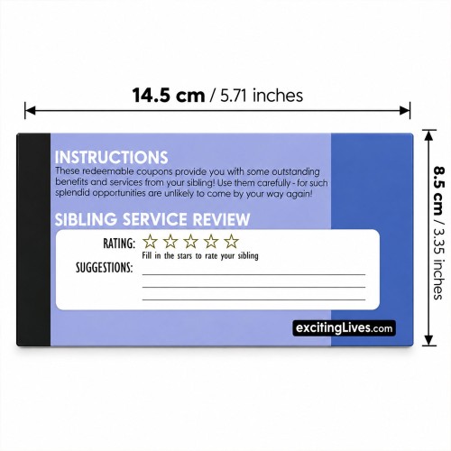 Fun Redeemable Sibling Coupons Fun Redeemable Sibling Coupons