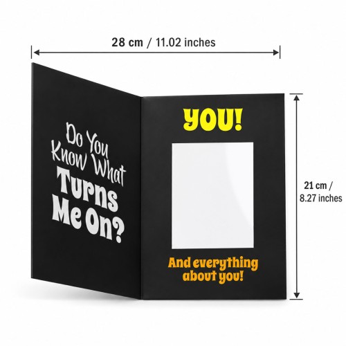 Who Turns Me On Mirror Card
