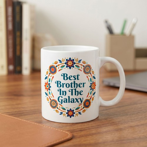 Mug And Card Rakhi Hamper For Brothers