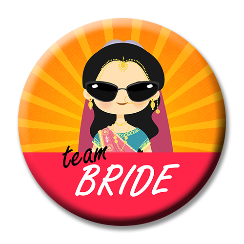 Team Bride Badges Set Of Fifteen