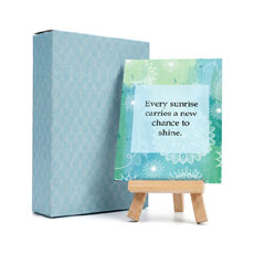 Positivity Cards With Easel