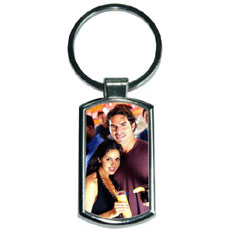 Rectangle Metal Photo Keychain