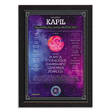 Personalised Zodiac Sun Sign Poster