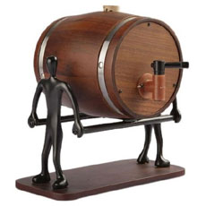 Teak Wood Liquor Decanter