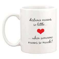 Long Distance Personalised Mug