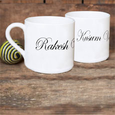 Couples Personalised Tea Cup Set