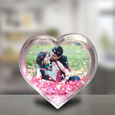 Floating Hearts Glass Photo Frame