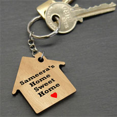 Personalised Home Keychain 