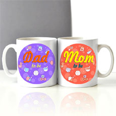 Dad And Mom To Be Mugs Set