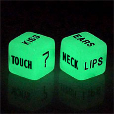 Glow In The Dark Love Dice