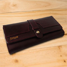 Personalised Leather Wallet For Women
