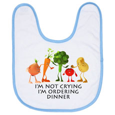 Ordering Dinner Baby Bib