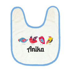 Cute Birdy Personalised Bib