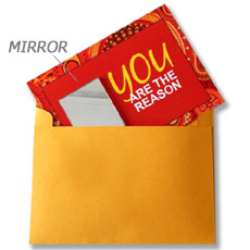 You Are The Reason Mirror Card