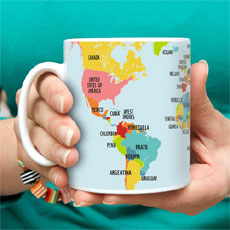 World Map Mug