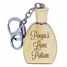 Personalised Perfume Bottle Keychain