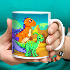 Dinosaur World Kids Milk Mug