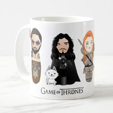 GOT Characters White Mug