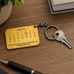 Personalised Special Date Keychain