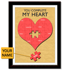 My Heart Personalised Framed Print