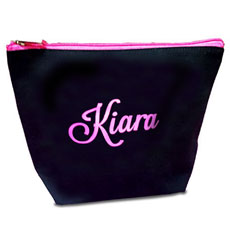 Pink Personalised Makeup Pouch