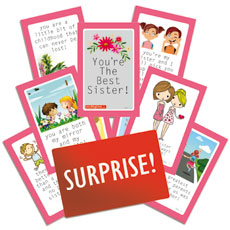 Best Sister Cards Gift Set