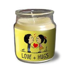 Love And Hugs Candle