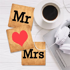 Mr And Mrs Coasters Set Three