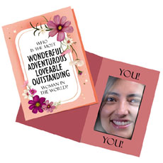 Wonderful Woman Mirror Card