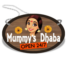 Mummys Dhaba Wooden Plaque