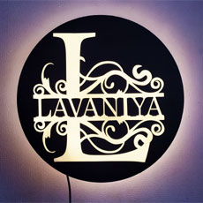 Monogram Alphabet Personalised Lamp