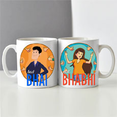 Bhai Bhabhi Mugs Set Of Two