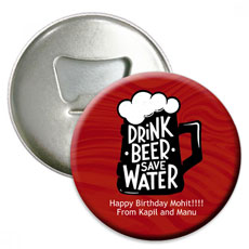 Personalised Bottle Opener Fridge Magnet