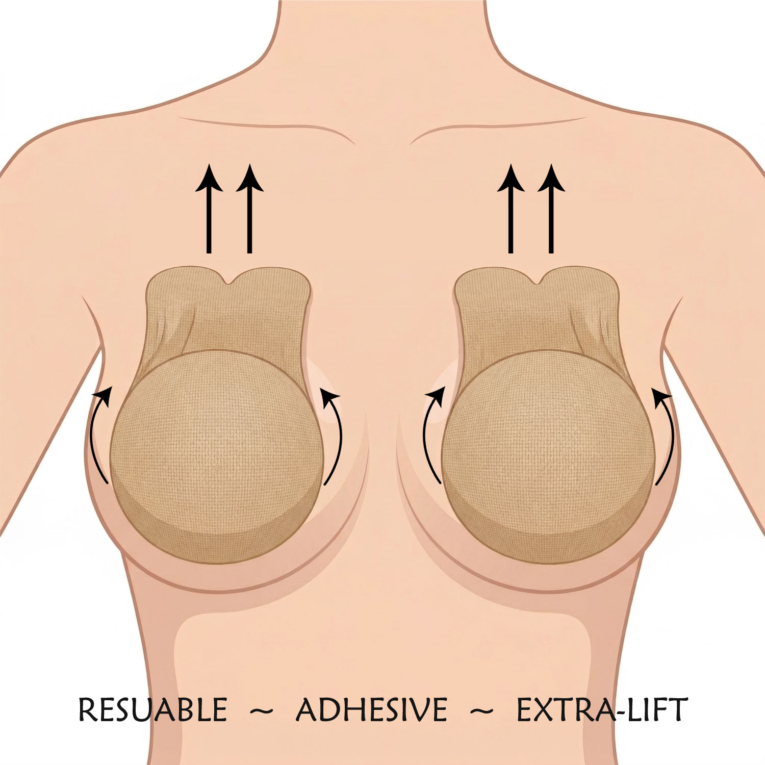 Image 3 of Rabbit Ear Reusable Breast Lifts