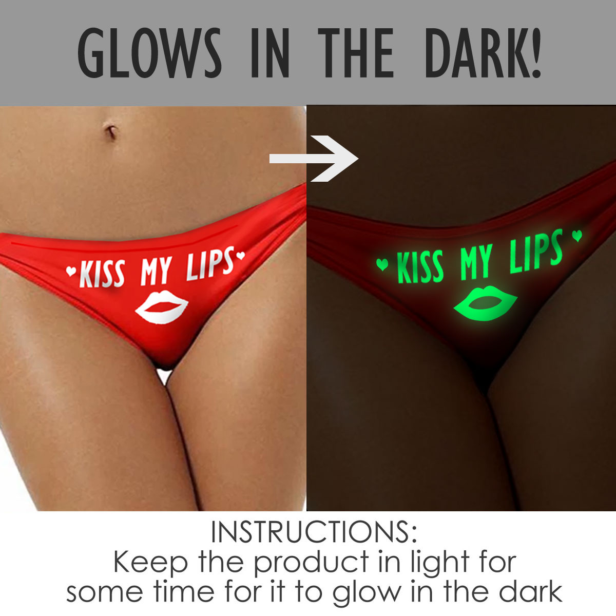 Image 4 of Kiss My Lips Glow Underwear