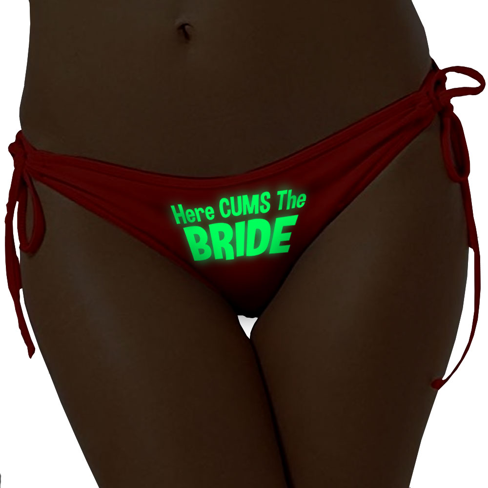 Here Cums The Bride Glow Underwear