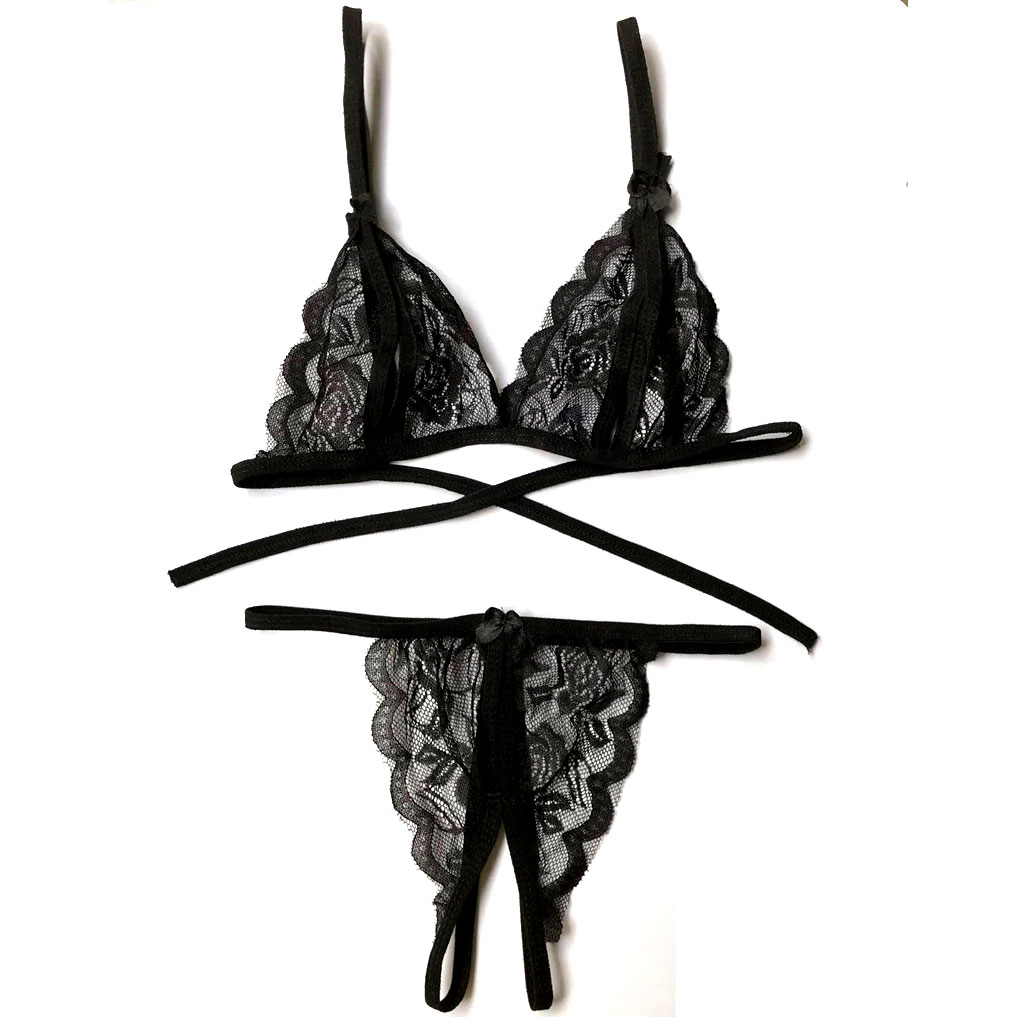Crotch Less Lingerie Set