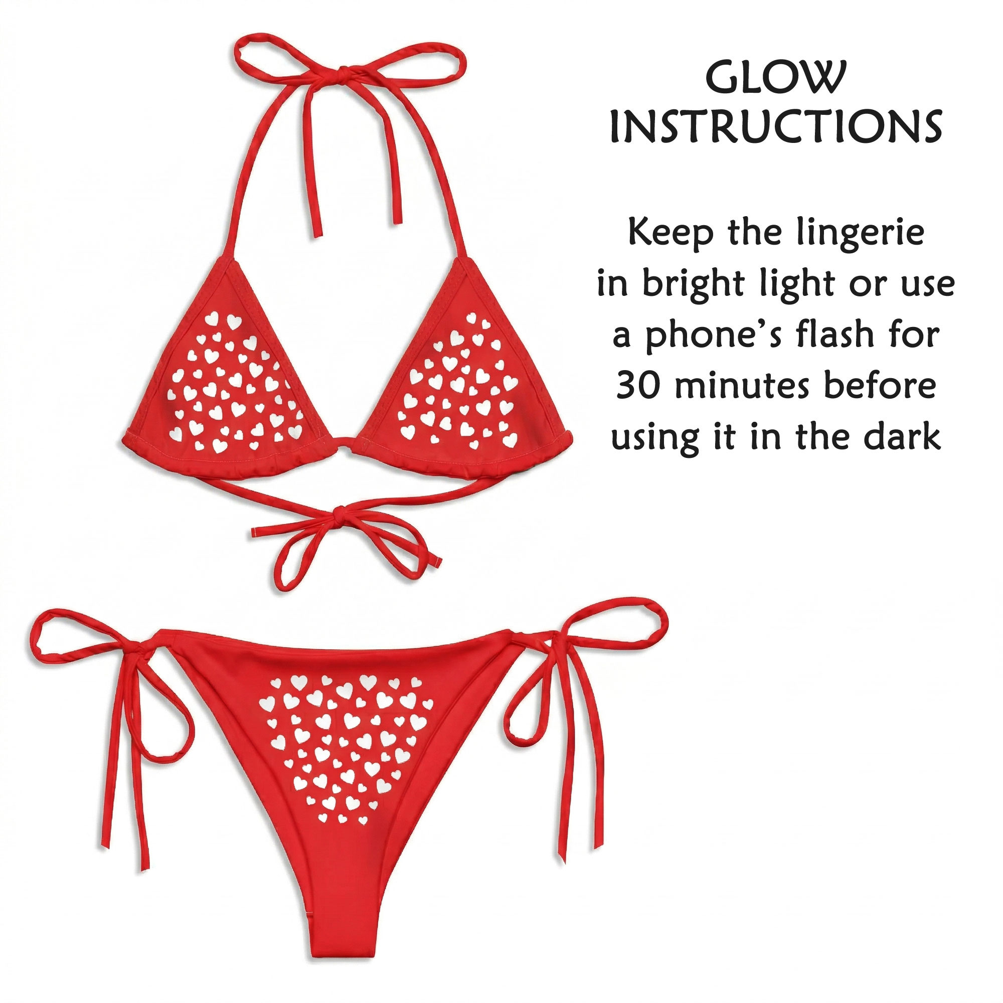 Image 6 of Glow In The Dark Lingerie Set